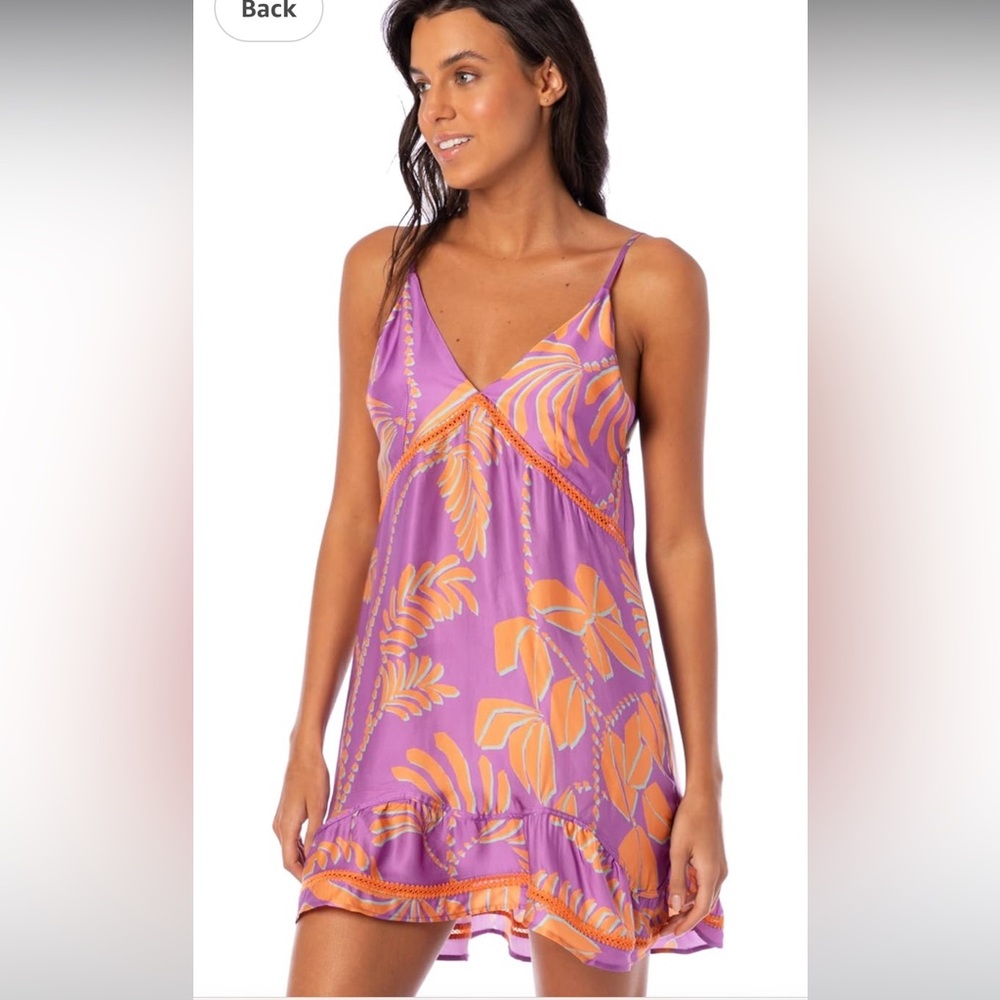 Maaji Pink and Orange Mini Dress